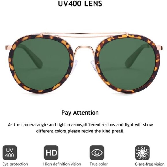 Vintage Steampunk Metal Frame Polarized Sunglasses Women Men Classic Retro main image 5